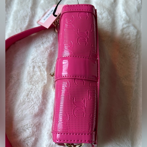 NWT Juicy Couture Y2K Style Simply Perfect Shoulder Bag Pink Flash - Picture 8 of 15